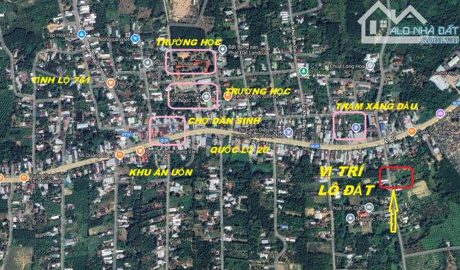 BÁN LÔ BIỆT THỰ 1245m2(13,4mx131m) CÓ SẴN 150M2 THỔ CƯ CÁCH QUỐC LỘ 20 300M CHỈ 1TY2
