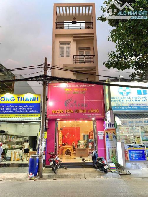 Bán nhà MTKD Nguyễn Súy, Tân Phú, 4 tầng, 4x18m, Giá 13.3 Tỷ
