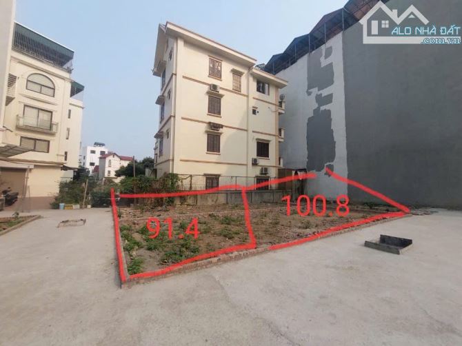 LÔ GÓC 91M2 - MT 10M TRUNG TÂM NGỌC THỤY - GIÁ ĐẦU TƯ 140 TR/M