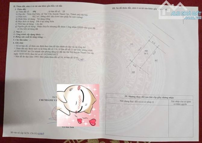 BÁN ĐẤT MẶT TRỤC LIÊN XÃ TÂN ƯỚC THANH OAI - 6