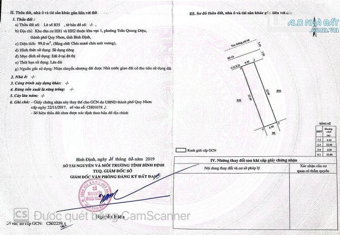 bán lô đất mặt tiền đường dương đức hiền P. trần quang diệu dt 99m2 ngang 4,5m giá 2ty350 - 1