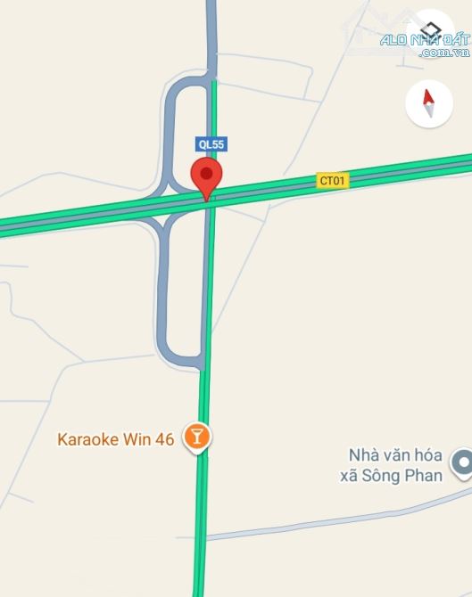 1.900m2 đất Đẹp bằng phẳng, mặt tiền QL55 giá mềm, cách nút giao cao tốc 300m - 1