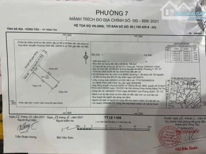 CHỈ 50 TRIỆU/M² – BÁN ĐẤT HẺM XE HƠI 7 CHỖ – HẺM 86 NGUYỄN AN NINH, PHƯỜNG 7, TP. VŨNG TÀU - 1
