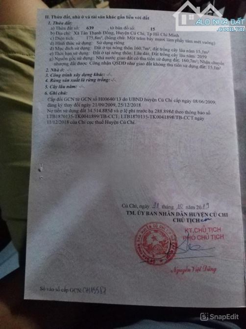 CCG bán đất tặng dãy trọ 8 phòng 1 xẹc Nguyễn Kim Cương Củ Chi giá 1 tỷ 050 - 1