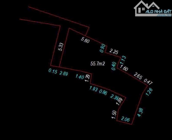 CẦN BÁN MẢNH ĐẤT NGÕ ĐỖ THUẬN - DT 47M2 - MT 5.3M - GIÁ 5.57 TỶ - 1