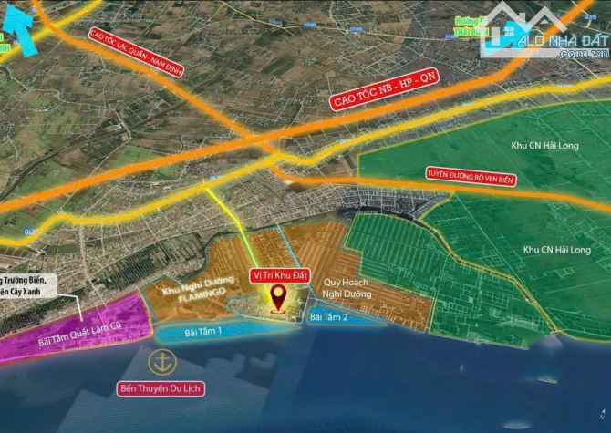 Bán đất mặt biển Quất Lâm, lô góc, ô tô tránh, kinh doanh, 100m2 giá nhỉnh 3 tỷ - 1