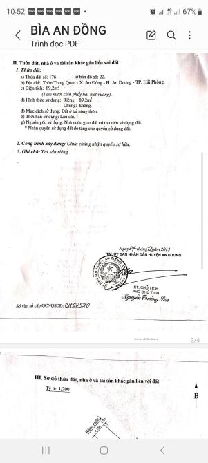Bán đất 89m2 mặt đường 442 An Trang, An Dương (kinh doanh tốt). - 1