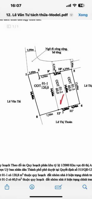 60m2 đất Bắc Sơn, An Dương đường 4,3m 1,29 tỷ - 1