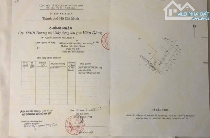 Đất 147m2 (8x18m) 2 mặt tiền trước sau khu bên sông, P. Hiệp Bình Chánh, Thủ Đức. - 1