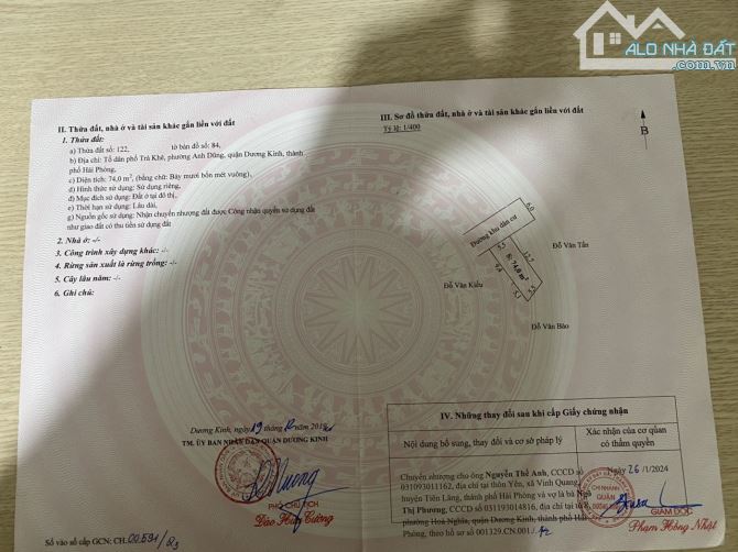 Siêu phẩm 74m2 ngang 5,5m tại Trà Khê,Anh Dũng gần trường học,ủy ban ,dân cư đông đúc. - 1
