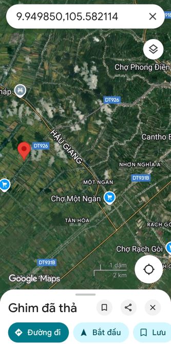 16 công đất lộ 3,5m Kênh KH9, Trường Long A, Châu Thành A (Nay Cần Thơ) - 1