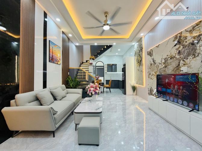 4x14m nở hậu sổ công nhận 55m2 giá 5,38 tỷ 3 tầng 3 phòng ngủ đường Lê Văn Thọ P11 Gò Vấp - 12
