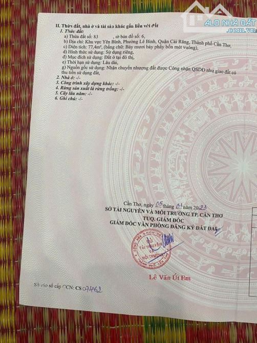 🌱 Nhà trệt lầu đúc- 2 mặt tiền, Cái Răng, Cần Thơ Cách mặt tiền đường Nhật Tảo- Cái Răng - 12