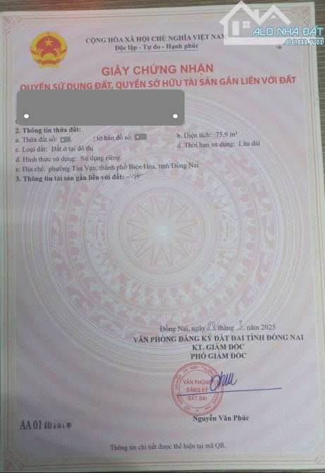 3,7Tỷ TL🔥Bán 75,9m2 nhà 1Lầu góc 2MT cách đường Bùi Hữu Nghĩa 50m, p.Tân Vạn, Tp.Biên Hòa - 12