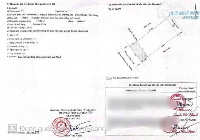 chính chủ gửi bán 119m2 Lô 6 Lê Hồng Phong gần Phượng Chi - 3