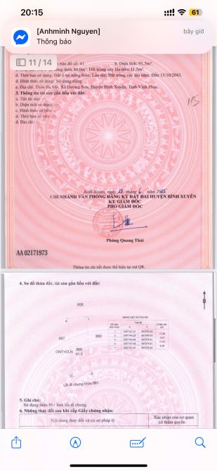 BÁN GẤP LÔ ĐẤT BA MÔ-HƯƠNG SƠN-BÌNH XUYÊN👉CÁCH KCN THĂNG LONG 3👉500M DT122M GIÁ 1,1 TỶ - 12