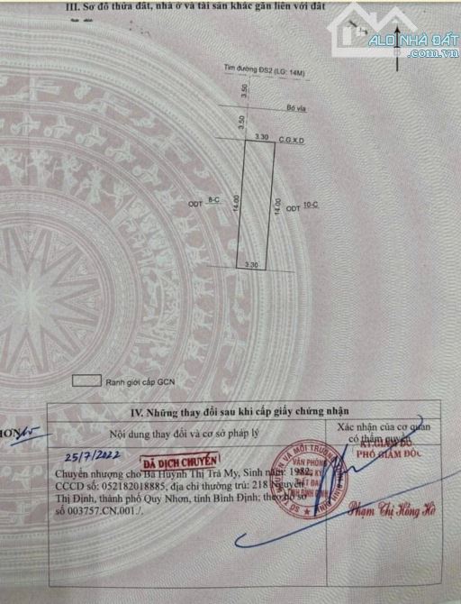 Bán nhà 2 mê nguyên đg số 2 lộ giới 14m khu TVSMT dt 46m2 ngang 3,3m giá 3ty250 - 2