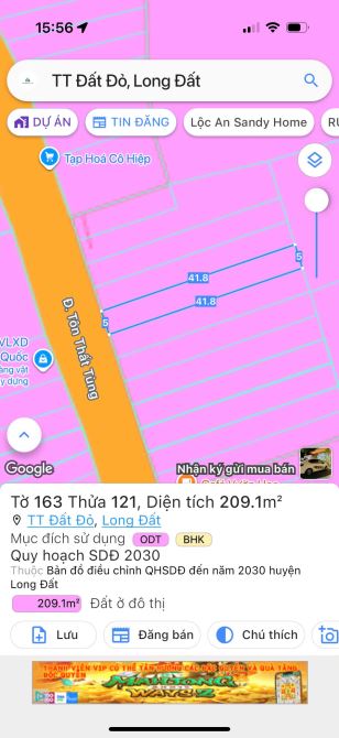ĐƯỜNG TÔN THẤT TÙNG - SAU TRƯỜNG CAO ĐẲNG NGHỀ BÀ RỊA - TRUNG TÂM ĐẤT ĐỎ - 2