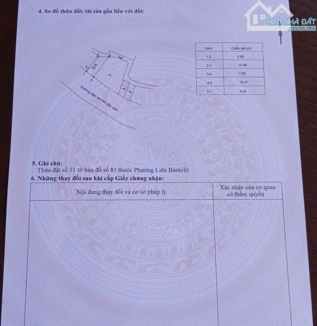 BÁN ĐẤT MẶT HỒ BẢO SƠN, ĐẤT KINH DOANH, 100M2, MT6.2M. GIÁ HỢ LÝ - 1
