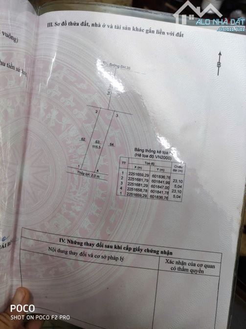 Bán lô đất 1,3x tỷ mặt đường liên huyện - Kinh doanh buôn bán- DT 115m2 , Hướng Đông Bắc - 2
