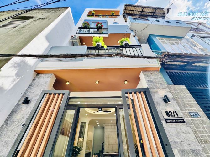 Nhà mới 4 tầng 3.7x8m 3PN 3WC 82/1 Nguyễn Lâm 5.25 tỷ - 2