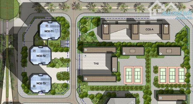 Cho thuê căn 2 PN toà N02-T2, Ngoại Giao Đoàn, Bắc Từ Liêm giá 15 triệu/tháng - 2