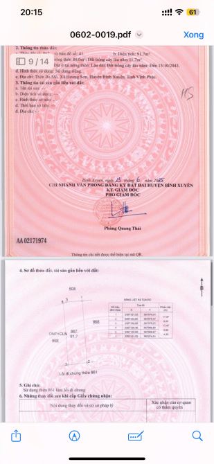 BÁN GẤP LÔ ĐẤT BA MÔ-HƯƠNG SƠN-BÌNH XUYÊN👉CÁCH KCN THĂNG LONG 3👉500M DT122M GIÁ 1,1 TỶ - 13