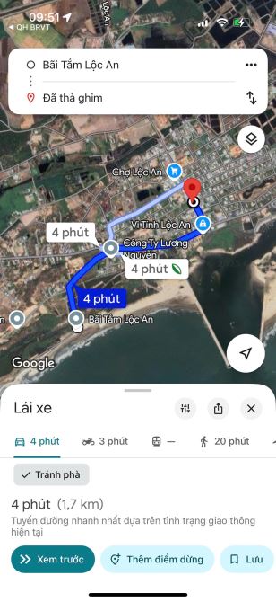 TRỤC CHÍNH LỘC AN - NGAY CHỢ VÀ BÁCH HOÁ XANH; cách bãi tắm 1.7km 🌈🌈🌈DT tổng 1180M2 - S - 3