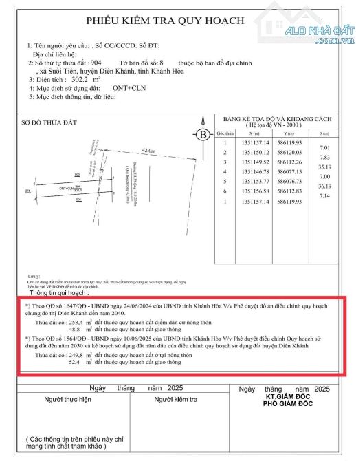 BÁN ĐẤT HƯƠNG LỘ 39 SUỐI TIÊN DIÊN KHÁNH KHÁNH HÒ 2.9 TỶ - 3
