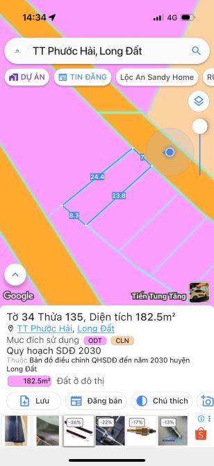 THỊ TRẤN PHƯỚC HẢI - GẦN BIỂN PHƯỚC HẢI - KHU DÂN CƯ  🌈🌈🌈DT 182.5m2 - 7x25m - 4