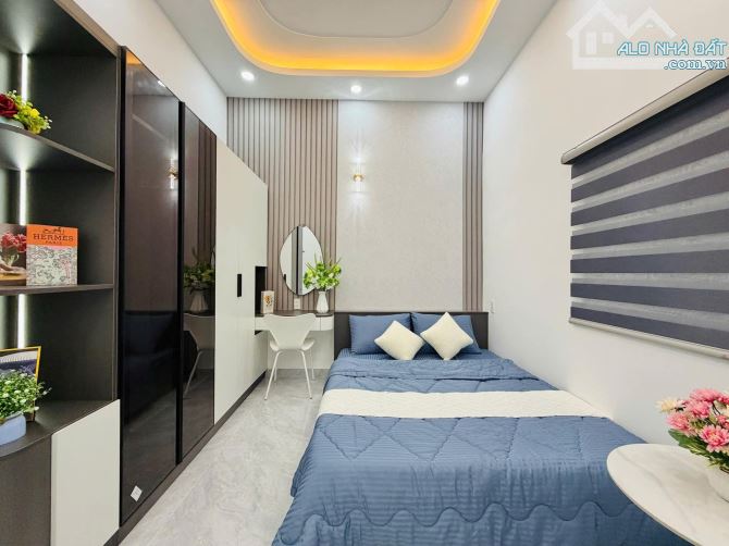 4x14m nở hậu sổ công nhận 55m2 giá 5,38 tỷ 3 tầng 3 phòng ngủ đường Lê Văn Thọ P11 Gò Vấp - 4