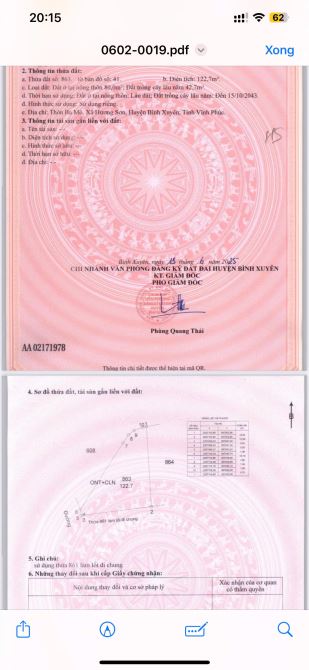 BÁN GẤP LÔ ĐẤT BA MÔ-HƯƠNG SƠN-BÌNH XUYÊN👉CÁCH KCN THĂNG LONG 3👉500M DT122M GIÁ 1,1 TỶ - 15