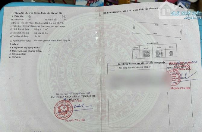 Cách bờ kè Phước Hải 200m - Tđc Lê Lai- Phước Hải  🌈🌈🌈DT: 81.5m2 (4.5x18m); đất ở đô th - 5