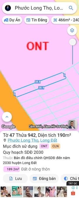 BÁN 2 LÔ ĐỐI DIỆN CỔNG KCN ĐẤT ĐỎ - XÃ ĐẤT ĐỎ.BRVT khu dân cư gần biển - 6