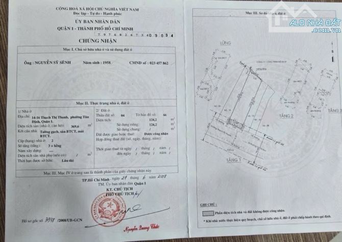 Bán nhà mặt tiền Thạch Thị Thanh, 6x22 Tân Định Q1 - 7
