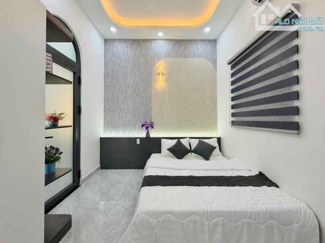 4x14m nở hậu sổ công nhận 55m2 giá 5,38 tỷ 3 tầng 3 phòng ngủ đường Lê Văn Thọ P11 Gò Vấp - 7