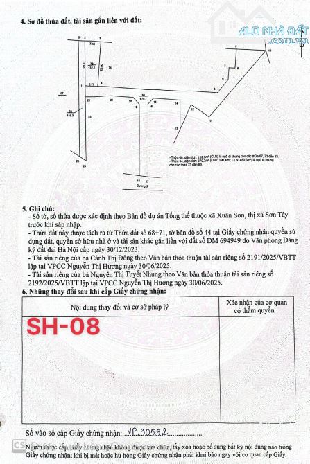 Bên em ra hàng 5 lô F0 đất ở Đô Thị Hà Nội, Phường Xuân Khanh, Sơn Tây 100-132,4m 1,85 tỷ - 7