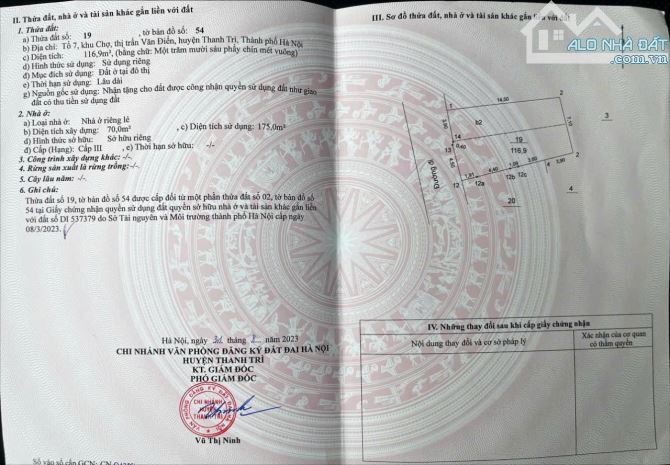 Bán đất Ngọc Hồi Hoàng Mai gần BX nước Ngầm 118m ô tô mt 9m - 1