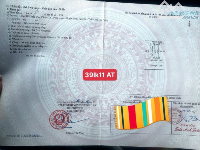 ❎Chào bán lô 39lk11 hướng Nam Xẻ Khe không lỗi  RẺ NHẤT bên ngoài Tái Định Cư Áp Tràn