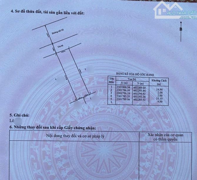— Bán đất tặng nhà cấp 4 TDC Tràng Cát, Hải An. — Diện tích 60m2, ngang 4m, hướng tây bắc.