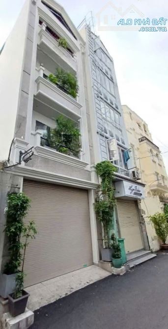 Căn góc 5 tầng. 9 phòng full nội thất (4,2x16m). Hẻm nhựa 6m gần mặt tiền Lê Văn Sỹ, Q3
