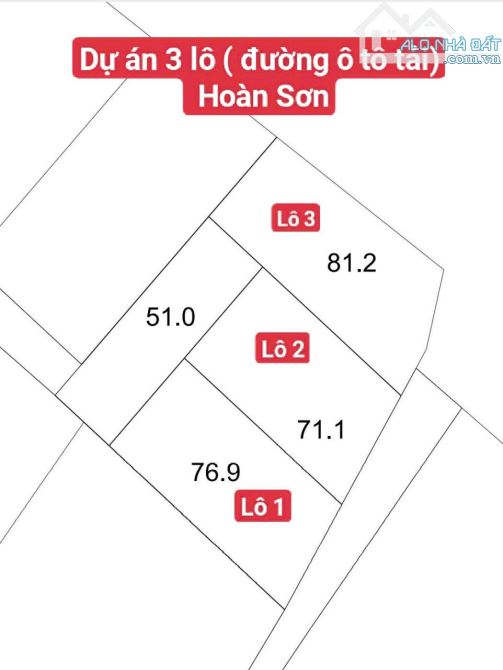 BÁN ĐẤT HOÀN SƠN, ĐƯỜNG Ô TÔ, GẦN KCN LỚN GIÁ FO( CHỈ CÓ 3 LÔ DUY NHẤT)