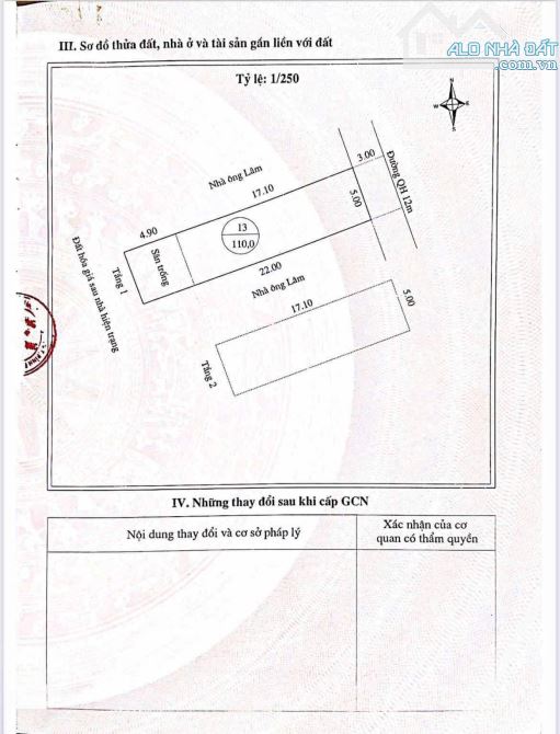 Cần bán nhà  võ trọng lo Dt 110m2 :2 mê