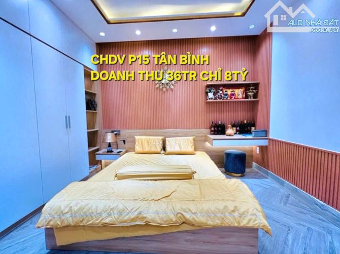 CHỈ 8TỶ CÓ NGAY CHDV 100M2 THU NHẬP 36TR Ở TÂN BÌNH FULL NỘI THẤT