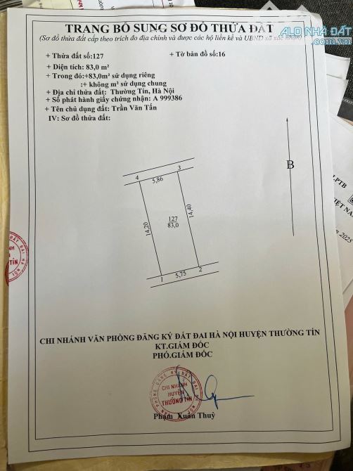 Bán nhà khu tập thể Que Hàn, Quán Gánh, Nhị Khê, 83m2, giá 5.7 tỷ