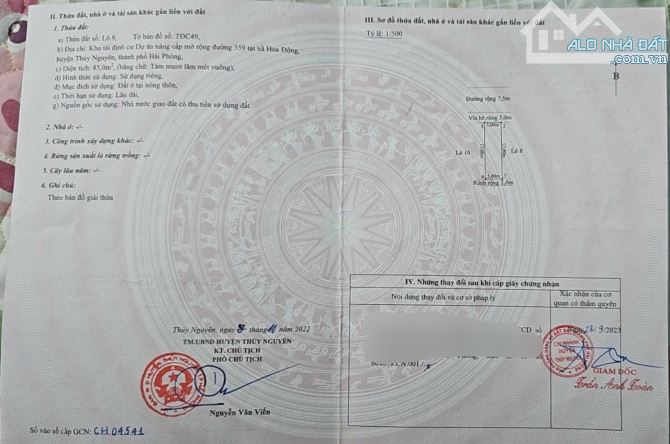 ❤️☘️ Chủ gửi bán lô TĐC Hoa Động – Giá chỉ 4,x tỷ ☘️❤️