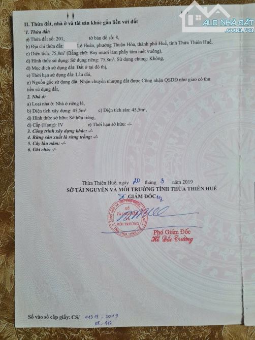 Bán nhà gác lửng, Kiệt Lê Huân, đối diện trường THCS Trần Cao Vân, trung tâm Nội thành Huế - 10