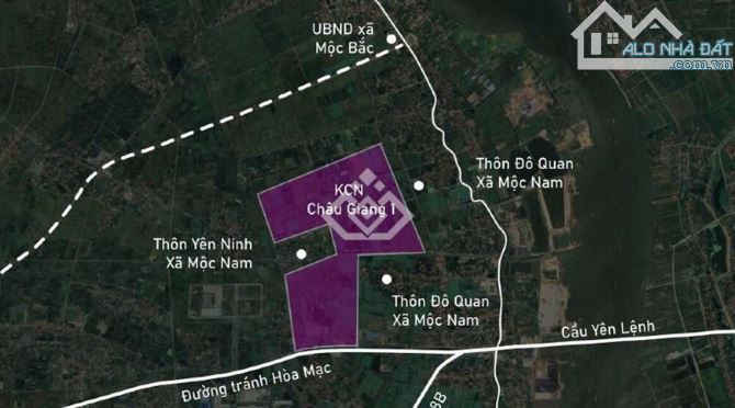 Bán đất trong KCN Châu Giang, Thị xã DUy Tiên, Tỉnh Hà Nam. Giá: 115$/m2 - 1