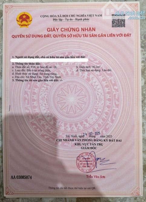 5,5×17 thổ Lạc tấn_Tân trụ_Long an 265 triệu Đất sạch sát nhựa giá rẻ nát khu - 4