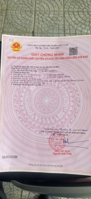 Bán đất 2MT qkh Lang Xá Cồn đường Hoàng quốc Việt - 1